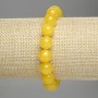 سوار سيترين كرة ملساء، قطر 10mm+-، طول 18cm +- مطاطي