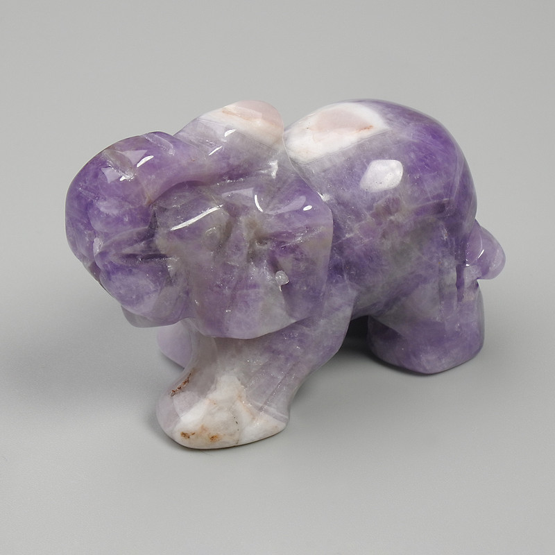 تمثال فيل تذكاري من الأميثيست 55×35×26mm+