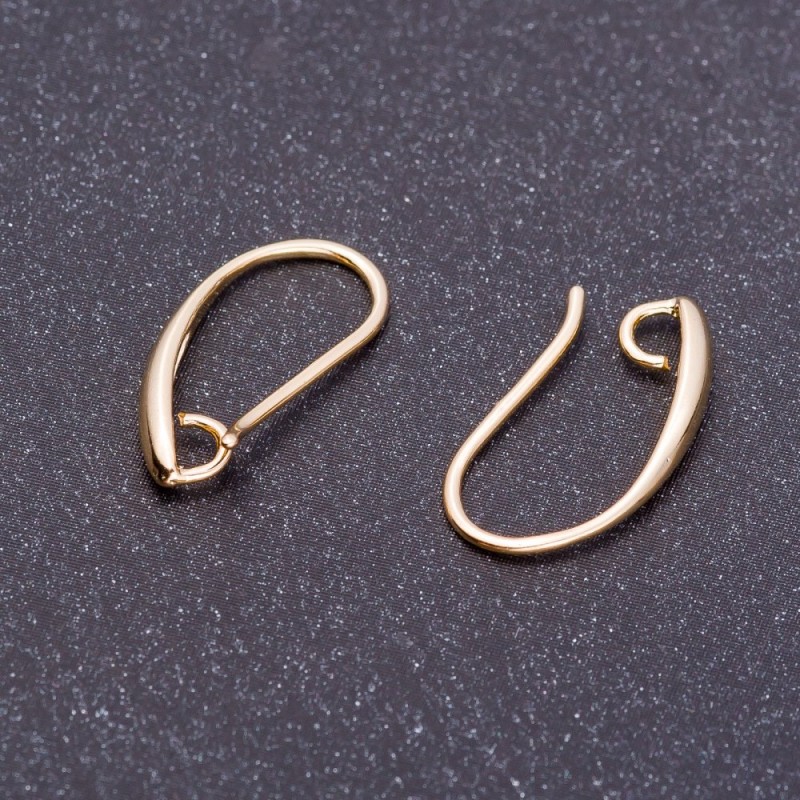 خطافات أقراط، طول 18mm لون «ذهب فاتح»