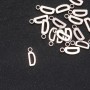 إكسسوار قلادة حرف "D" 17×7mm تعبئة 20g (± 25 قطعة)