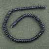 خرزات على خيط أفنتورين الرمل الأزرق ليل القاهرة (اصطناعي) ملساء روندل، قطر 8x5 mm+-، طول 40 cm+