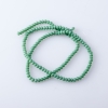 خرز كريستال تشيكي على خيط مطفأ "بازلاء خضراء"، قطر 3,5 mm 38-40cm